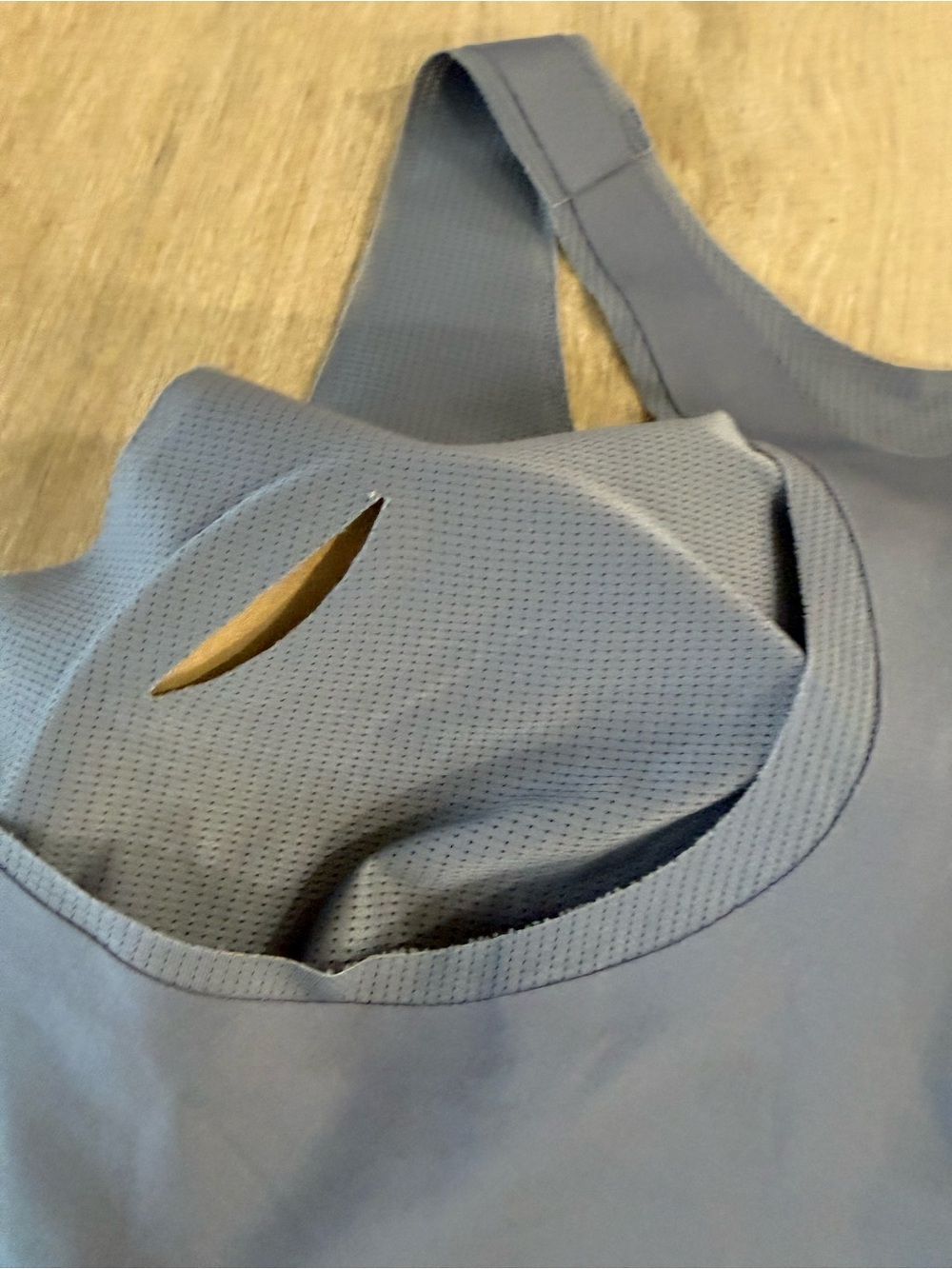 Soma Bliss Performance Racerback Bra XL Slate Blue Gray Wireless Padded - Picture 4 of 6